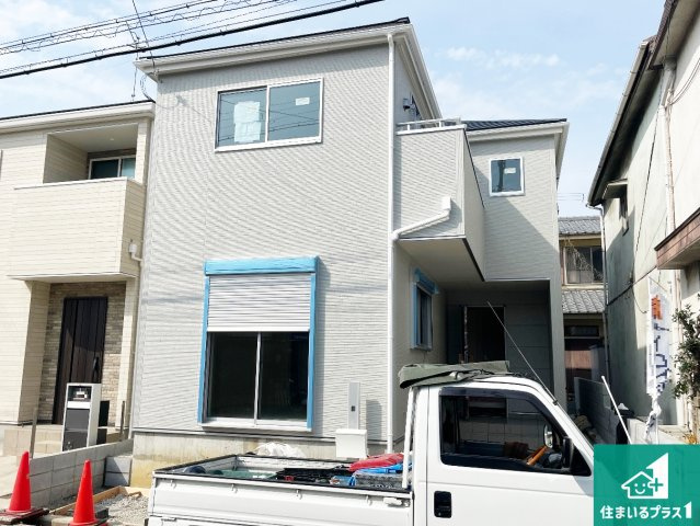 明石市藤が丘　第3期　新築一戸建ての外観|周辺は落ち着いた街並みの住宅地！子育てがしやすい住環境です！まだ未完成ですが、現地でしかわからない事もございます。是非一度ご覧ください。