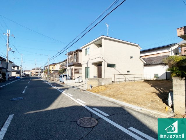 明石市藤が丘　第3期　新築一戸建ての前面道路含む現地写真|周辺は落ち着いた街並みの住宅地！子育てがしやすい住環境です！まだ未完成ですが、現地でしかわからない事もございます。是非一度ご覧ください。