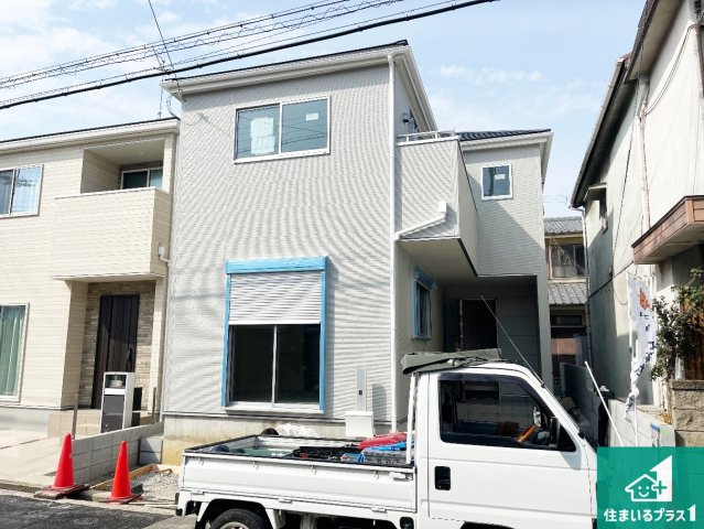 明石市藤が丘　第3期　新築一戸建ての外観|周辺は落ち着いた街並みの住宅地！子育てがしやすい住環境です！まだ未完成ですが、現地でしかわからない事もございます。是非一度ご覧ください。