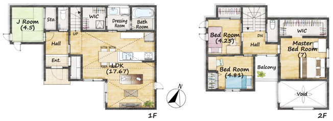 【間取り】 | 福岡市東区舞松原2号地新築戸建