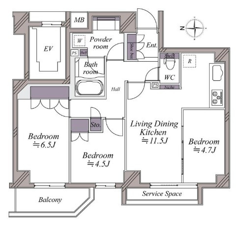 【間取り】 | ＢＥＬＩＳＴＡ椎名町 | リフォーム施工！LD部分には、床暖房あります！ペット飼育可能なお部屋です！