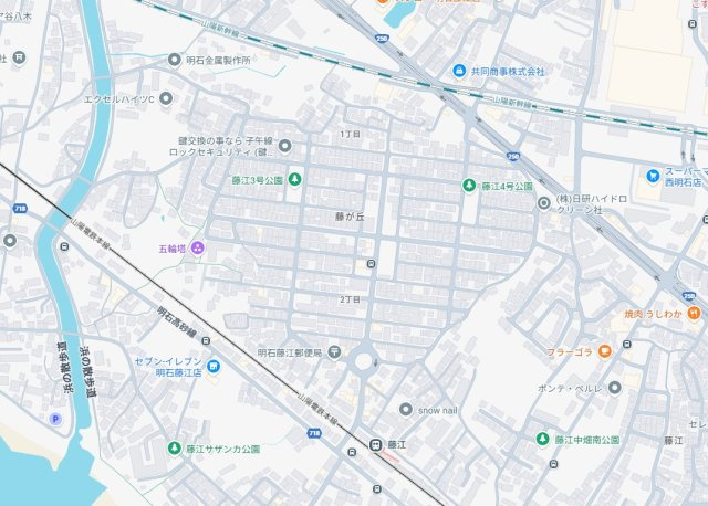 明石市藤が丘　第3期　新築一戸建ての地図
