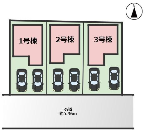 KEIAI GRACE千種区清明山2期｜名古屋市の戸建ならホームアップの区画図