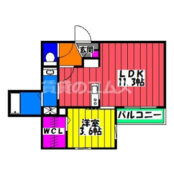 【間取り】 | Ｃｈｅｒｉｍ竹下ＷＥＳＴ | Ｃｈｅｒｉｍ竹下ＷＥＳＴの間取り