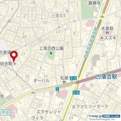 エルミ上落合の地図