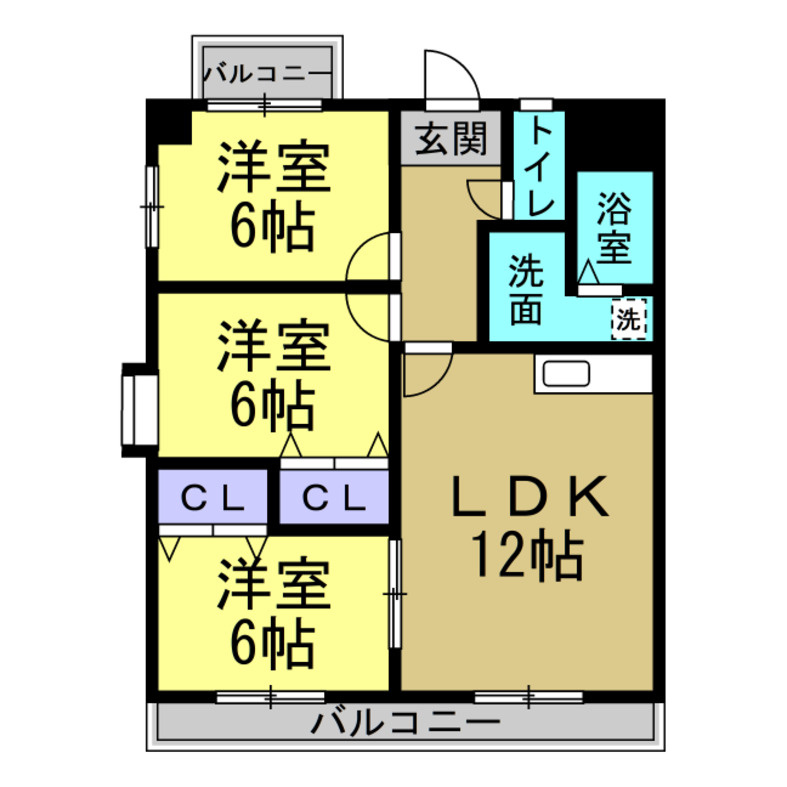 カサ・フェリスⅢの間取り