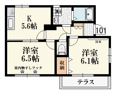 三鷹シャンテの間取り