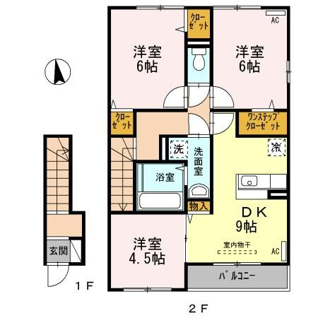 ディールーム清水東町Ⅱの間取り