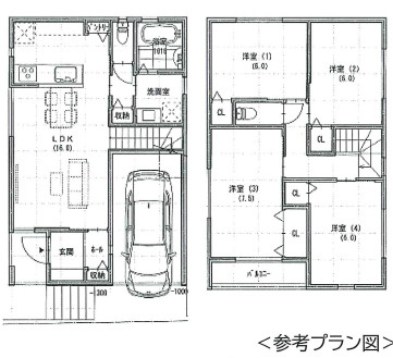 箕面市稲６丁目　土地の参考プラン
