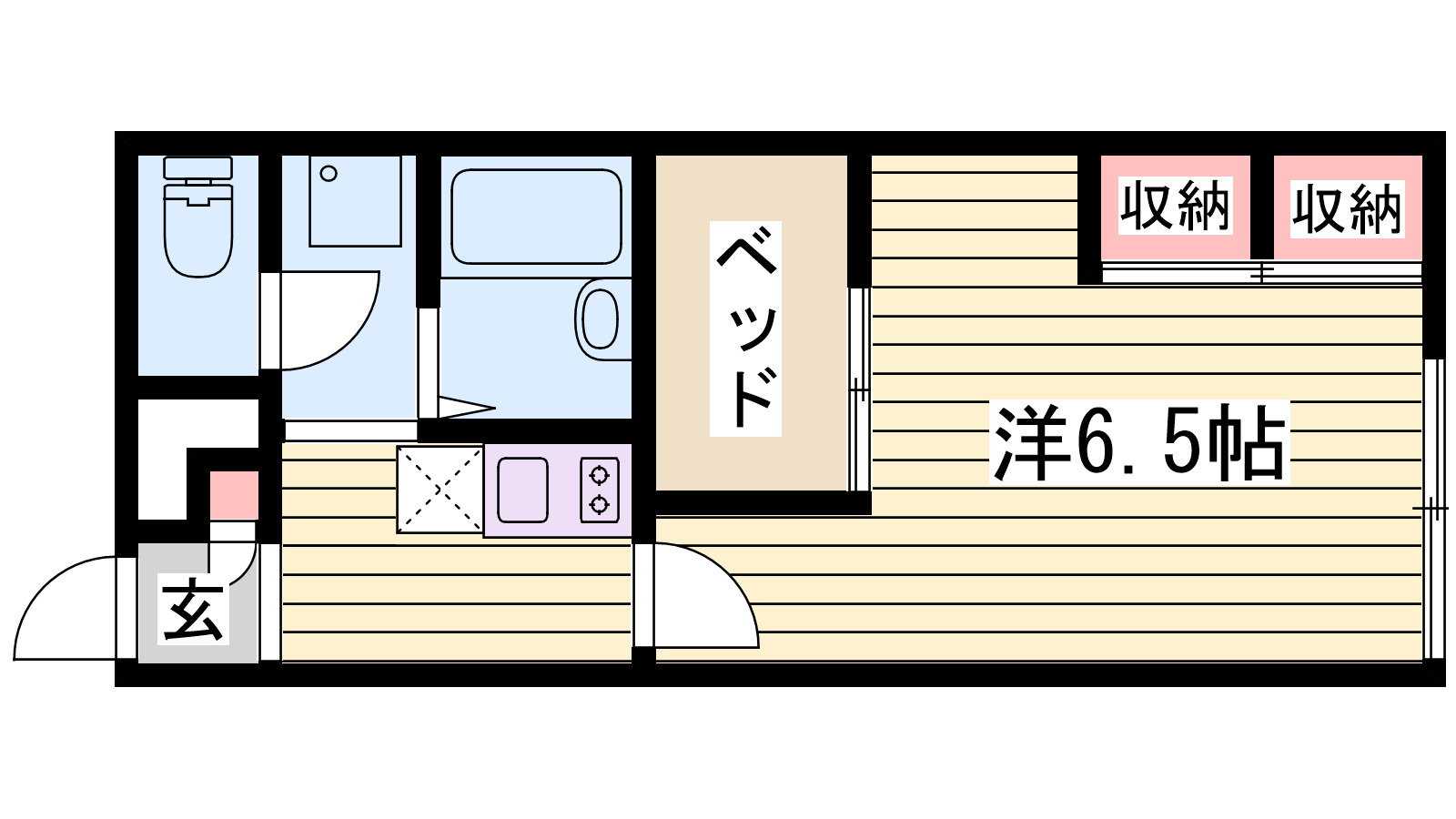 レオパレスユウの間取り