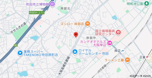 ナビール岸部（旧名称：SOLASIA RUFRA吹田岸部）の地図