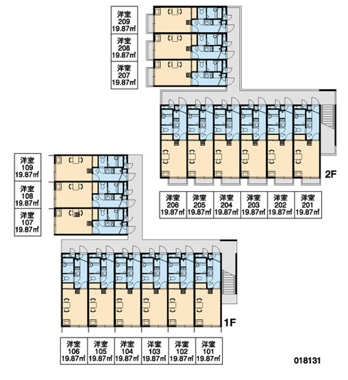 【区画図】 | レオパレスメロディーベルINO | 画像3