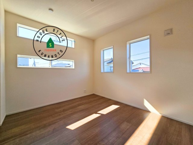 熊本市南区良町5丁目第1-4棟(3号棟)の子供部屋|穏やかな光が差し込む室内には、穏やかな時間が流れます。