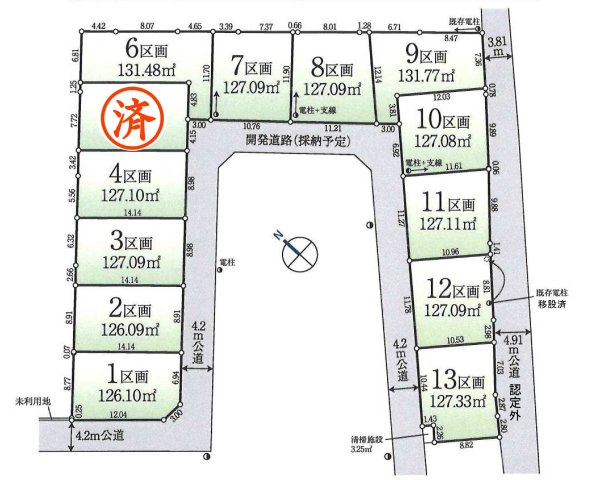 土地 川越市中台　全13区画