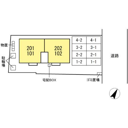 RESUA南大通の区画図