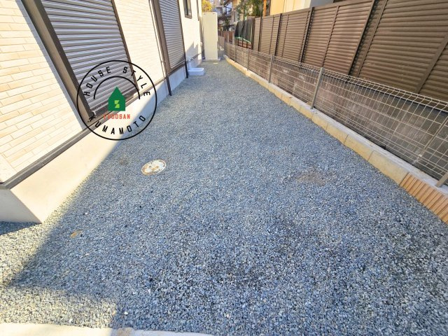 熊本市南区良町5丁目第1-4棟(4号棟)の庭|お庭で自由な時間を過ごせます。