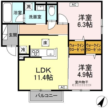 RESUA南大通の間取り