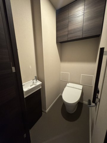 アトラスタワー府中のトイレ|落ち着いた色調のトイレです