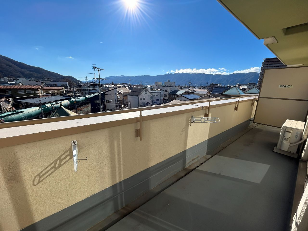 タワーリゾートマンション大手３階のバルコニー|バルコニーの様子