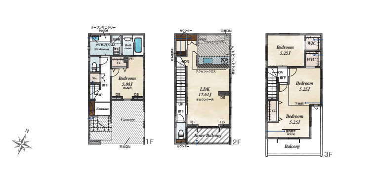 さいたま市北区宮原町1丁目　新築一戸建て　ブルーミングガーデン　02