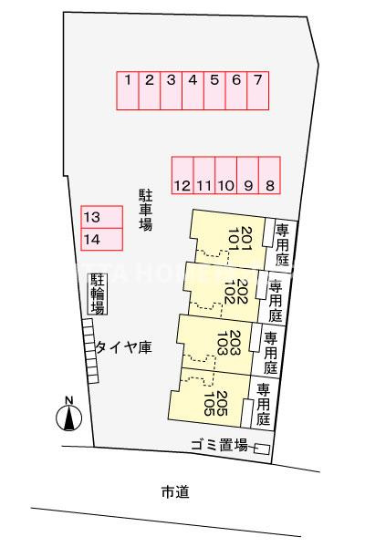 モンテレー L ・ K マンションの区画図