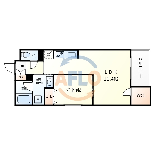 ウェルスクエア帝塚山　住吉小学校区の間取り|ウェルスクエア帝塚山　間取り