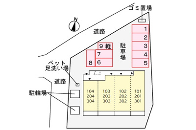 【駐車場】 | コリーヌ・ブリズⅢ | 駐車場