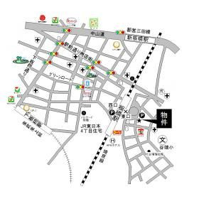 ベルコートの地図