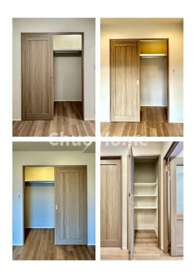 【収納】 | 洋伸東大島マンション | 居室にはクローゼットを完備し、自由度の高い家具の配置が叶うシンプルな空間です。お子様の成長と必要になる子供部屋を与えるにはぴったりの間取りですね。