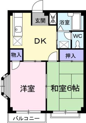 ワールドハイツ満永Ⅱの間取り