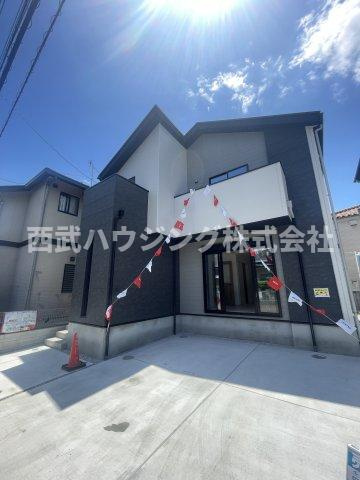 【仲介手数料無料】所沢市青葉台５期　全２棟　２号棟　新築住宅は西武ハウジング　の前面道路含む現地写真