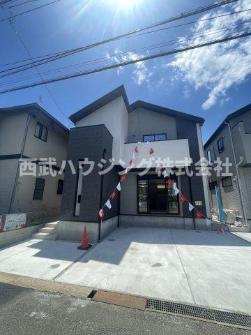 【仲介手数料無料】所沢市青葉台５期　全２棟　２号棟　新築住宅は西武ハウジング　の前面道路含む現地写真