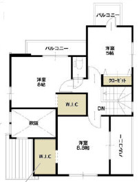 【仲介手数料無料】所沢市青葉台５期　全２棟　２号棟　新築住宅は西武ハウジング　の間取り