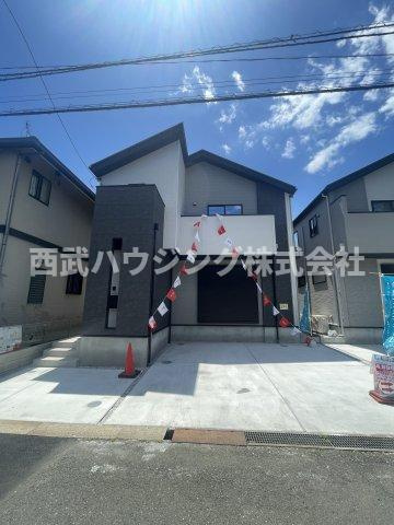 【仲介手数料無料】所沢市青葉台５期　全２棟　２号棟　新築住宅は西武ハウジング　の前面道路含む現地写真