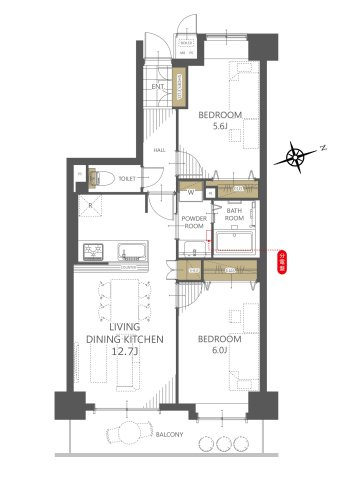 【間取り】ライオンズヴィアーレ聖蹟桜ケ丘 