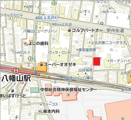 ハーモニー上北沢の地図