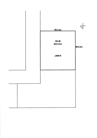 【土地図】 | 亀岡　北古世町一丁目　建築条件無し売土地