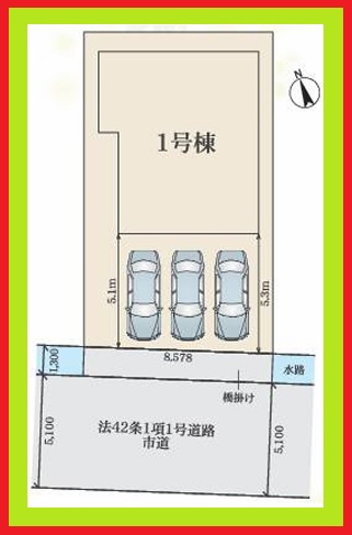 あま市七宝町川部屋敷代の新築一戸建の区画図|◇区画図◇