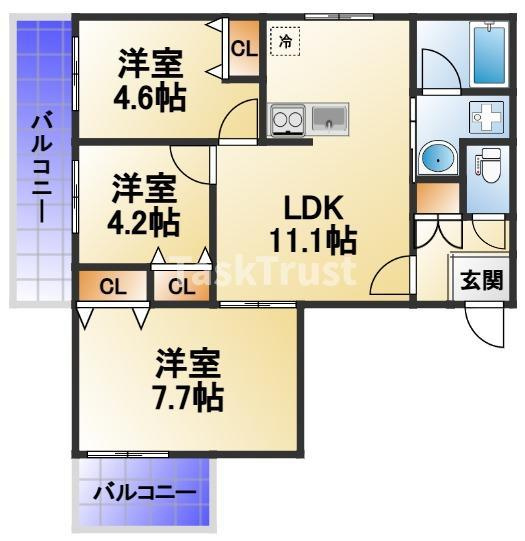 【間取り】 | エス.フィールド奏
