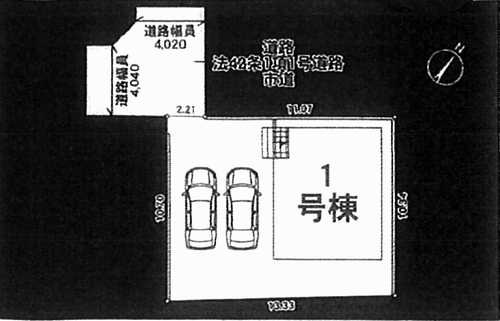 相模原市南区大野台第40　新築戸建全1棟の区画図
