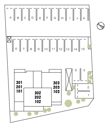 【区画図】 | べレオ　シャトノワール | ベレオ シャトノワール 配置図