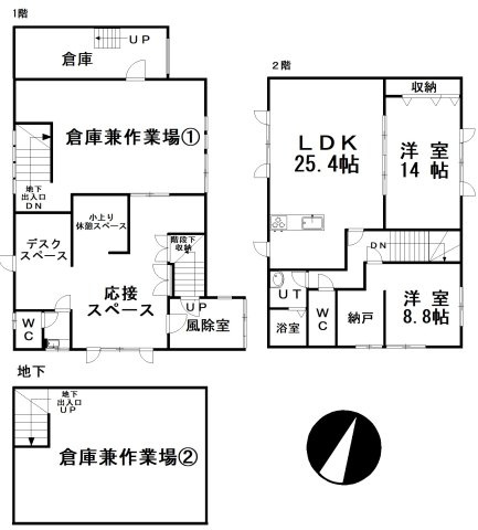 【間取り】 | 新栄町9-10事務所兼住宅