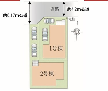 川越市むさし野の区画図