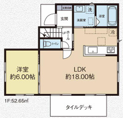 【仲介手数料無料】所沢市狭山ケ丘2丁目　全1棟　所沢の新築住宅は西武ハウジングの間取り