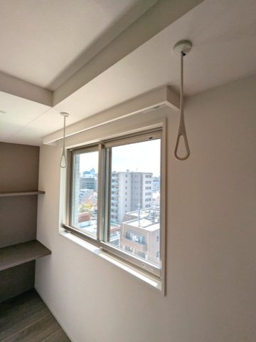 BRANSIESTA上野の設備|取り外し可能な室内物干し設備付きです