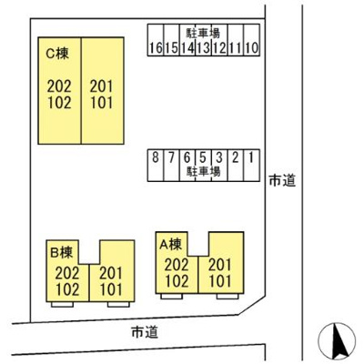 【区画図】 | ガーデンコート C