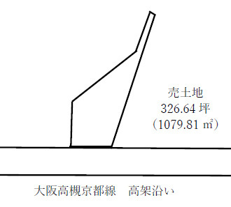 高槻市西冠3丁目売土地31030.8万円の土地図