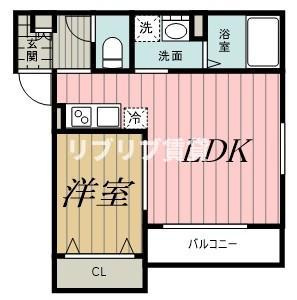 コモイルソーレ弁天の間取り