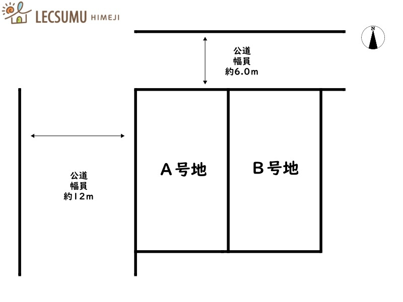 赤穂市加里屋駅前町／2区画の区画図