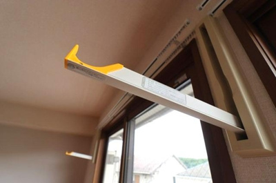 【設備】 | コモド八ヶ崎 Ａ・Ｂ | 室内物干し